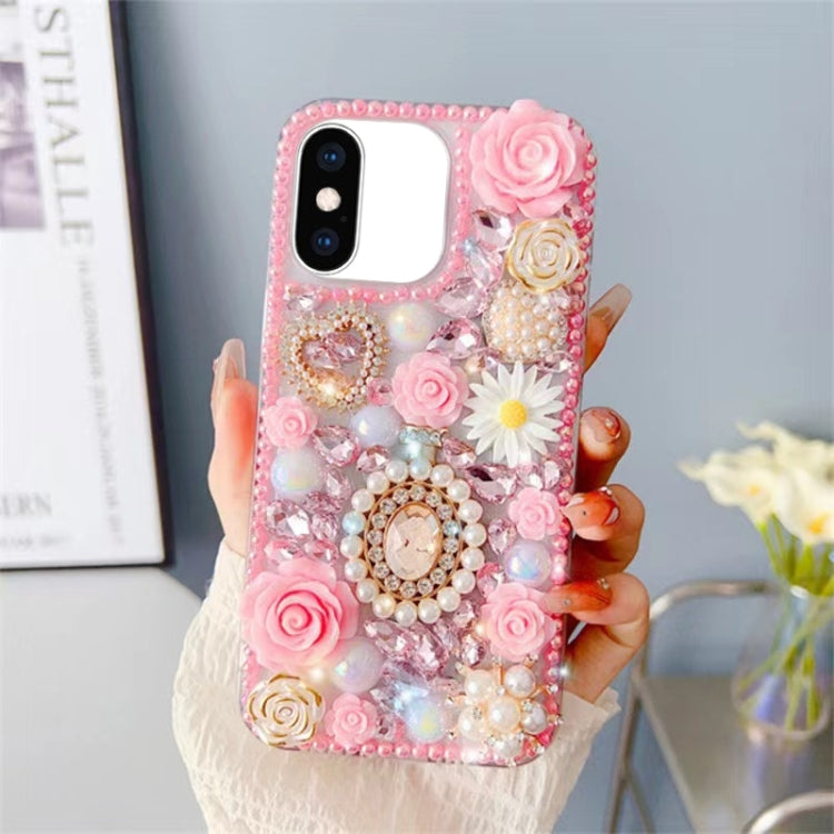 Diamond Inlaid Rose PC Phone Case, Series 3