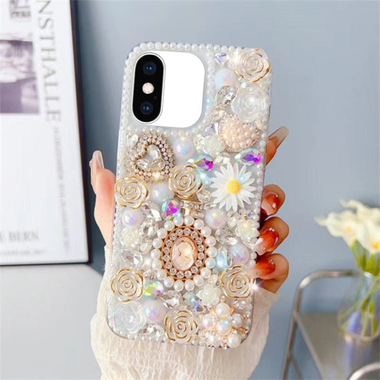 Diamond Inlaid Rose PC Phone Case, Series 3