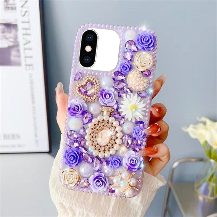 Diamond Inlaid Rose PC Phone Case, Series 3