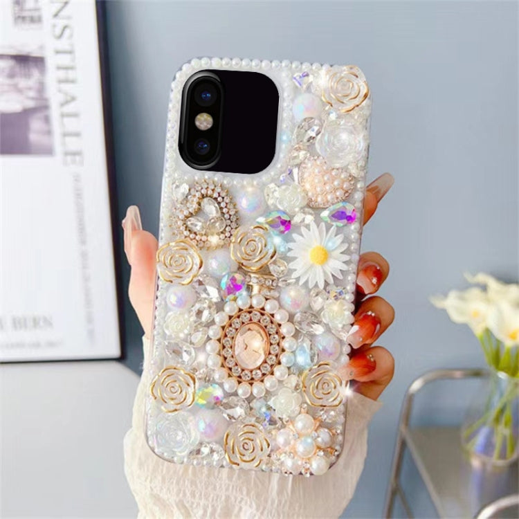 Diamond Inlaid Rose PC Phone Case, Series 2