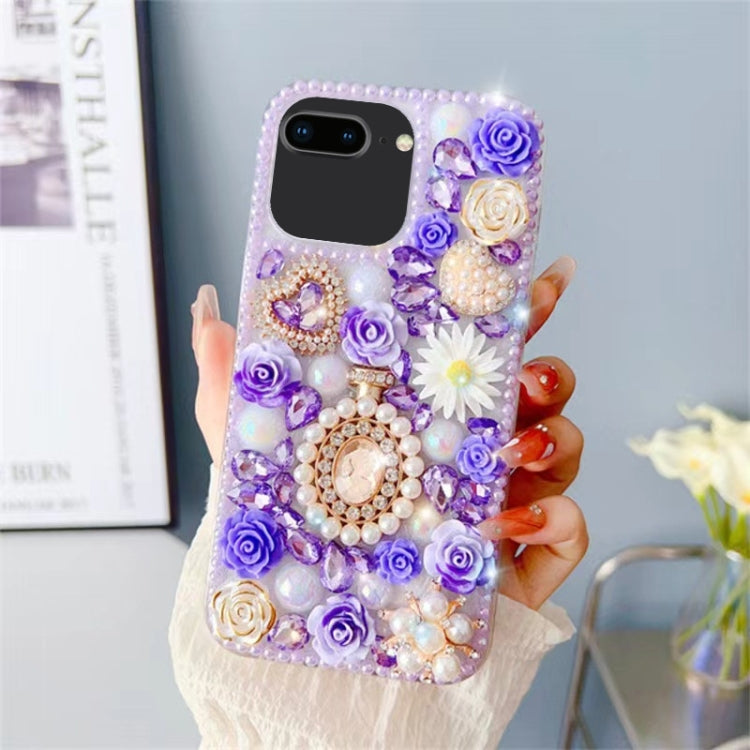 Diamond Inlaid Rose PC Phone Case, Series 4