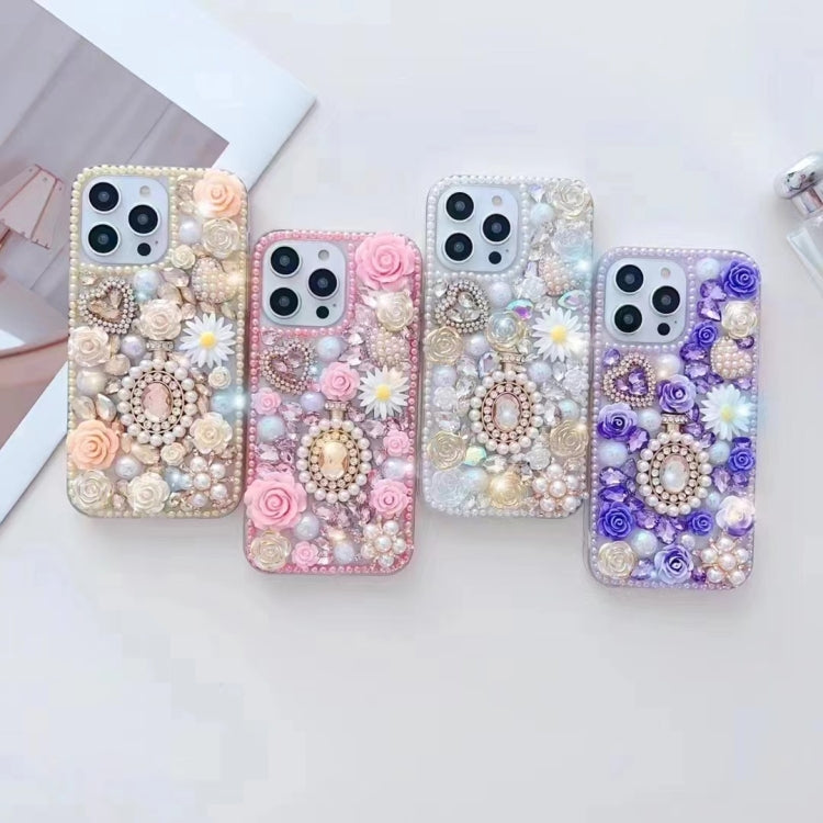 Diamond Inlaid Rose PC Phone Case, Series 1