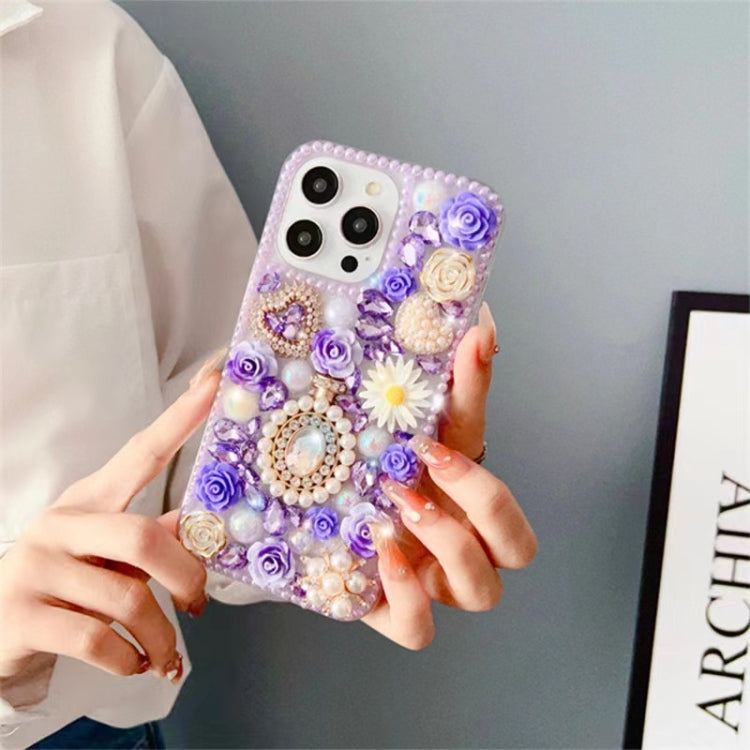 Diamond Inlaid Rose PC Phone Case, Series 1