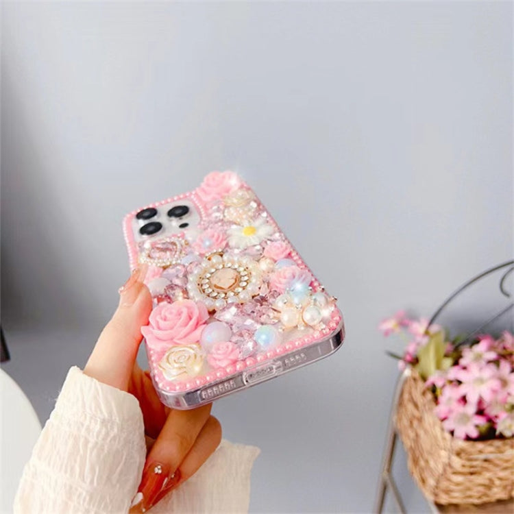 Diamond Inlaid Rose PC Phone Case, Series 4