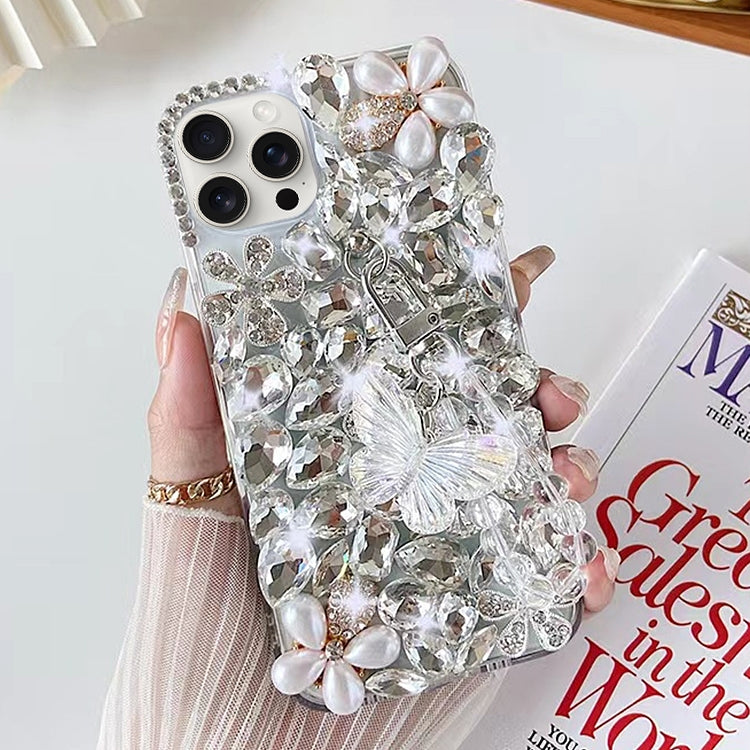 Handmade Butterfly Diamond Inlay PC Phone Case, Series 2