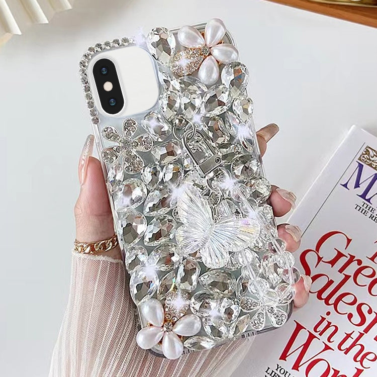 Handmade Butterfly Diamond Inlay PC Phone Case, Series 2