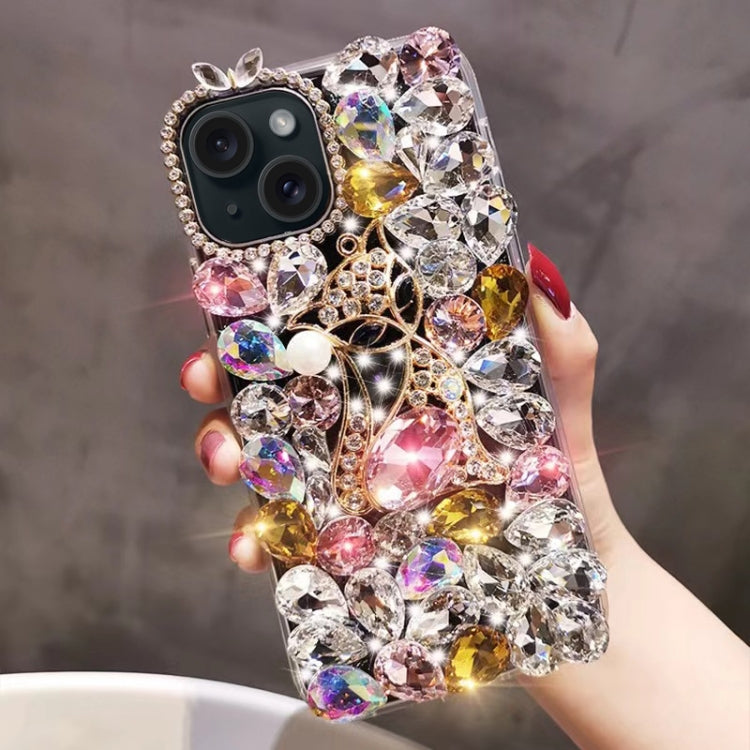 Handmade Bling Rhinestone Gemstone Fox PC Phone Case, Series 3