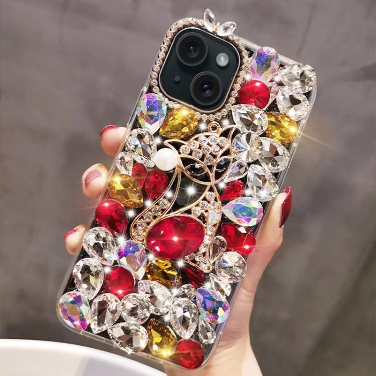 Handmade Bling Rhinestone Gemstone Fox PC Phone Case, Series 3