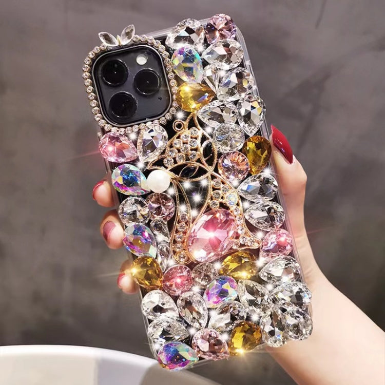 Handmade Bling Rhinestone Gemstone Fox PC Phone Case, Series 2