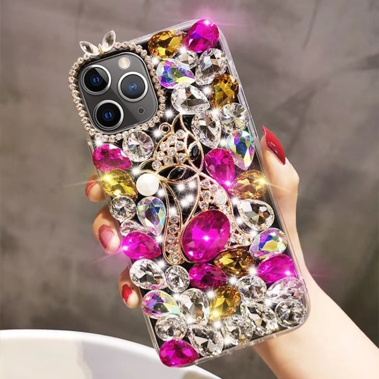 Handmade Bling Rhinestone Gemstone Fox PC Phone Case, Series 2