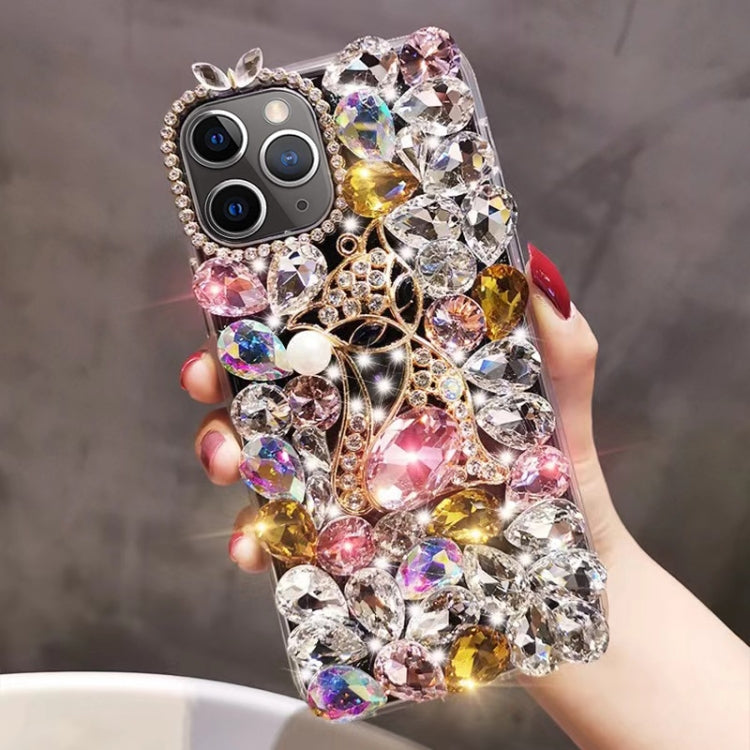 Handmade Bling Rhinestone Gemstone Fox PC Phone Case, Series 2