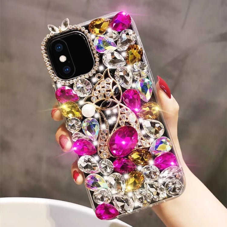 Handmade Bling Rhinestone Gemstone Fox PC Phone Case, Series 2