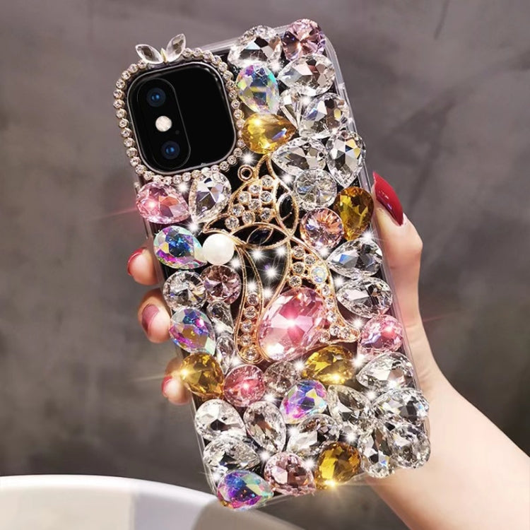 Handmade Bling Rhinestone Gemstone Fox PC Phone Case, Series 2