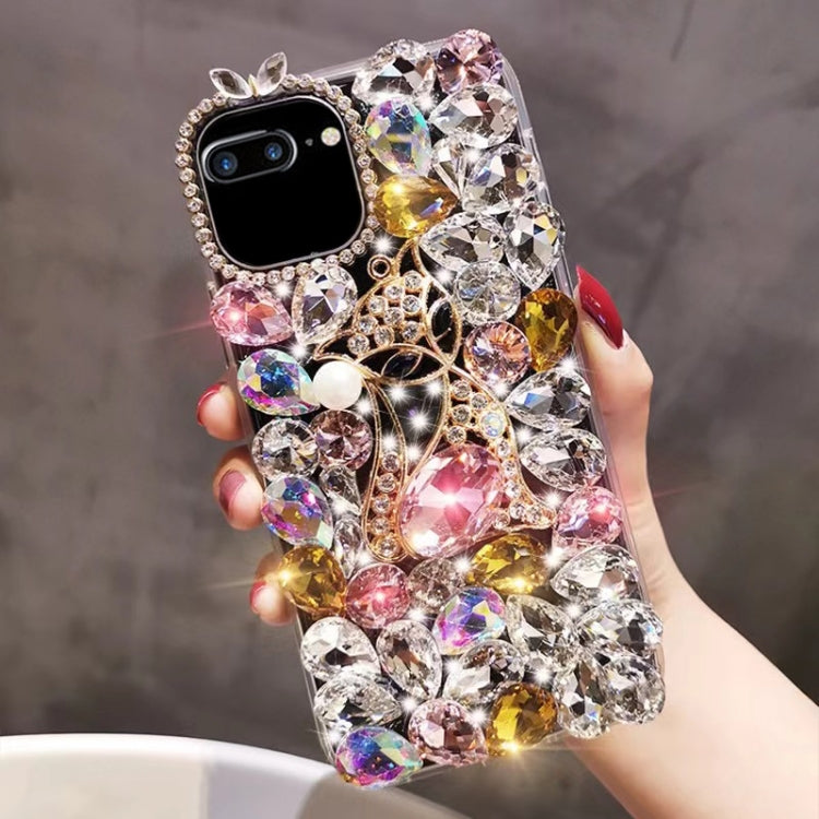 Handmade Bling Rhinestone Gemstone Fox PC Phone Case, Series 4