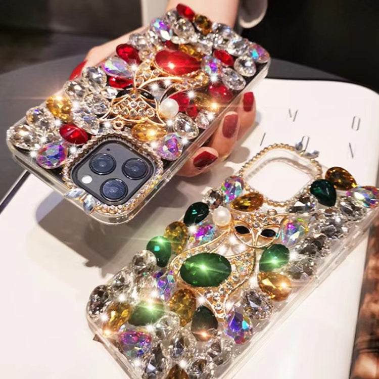 Handmade Bling Rhinestone Gemstone Fox PC Phone Case, Series 1