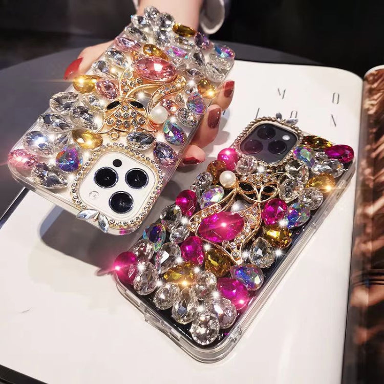 Handmade Bling Rhinestone Gemstone Fox PC Phone Case, Series 2