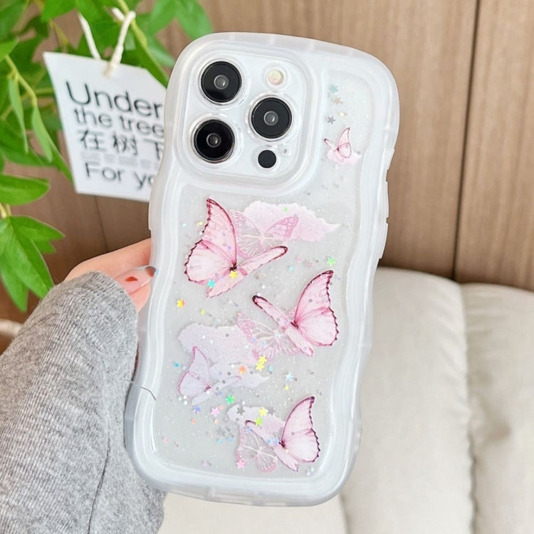 Wave Edge Butterfly TPU Hybrid PC Phone Case, Series 2