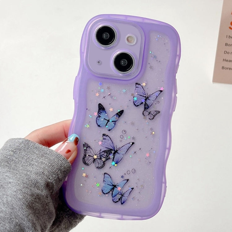 Wave Edge Butterfly TPU Hybrid PC Phone Case, Series 2