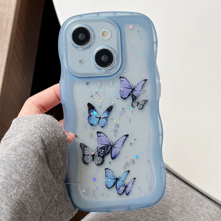 Wave Edge Butterfly TPU Hybrid PC Phone Case, Series 3