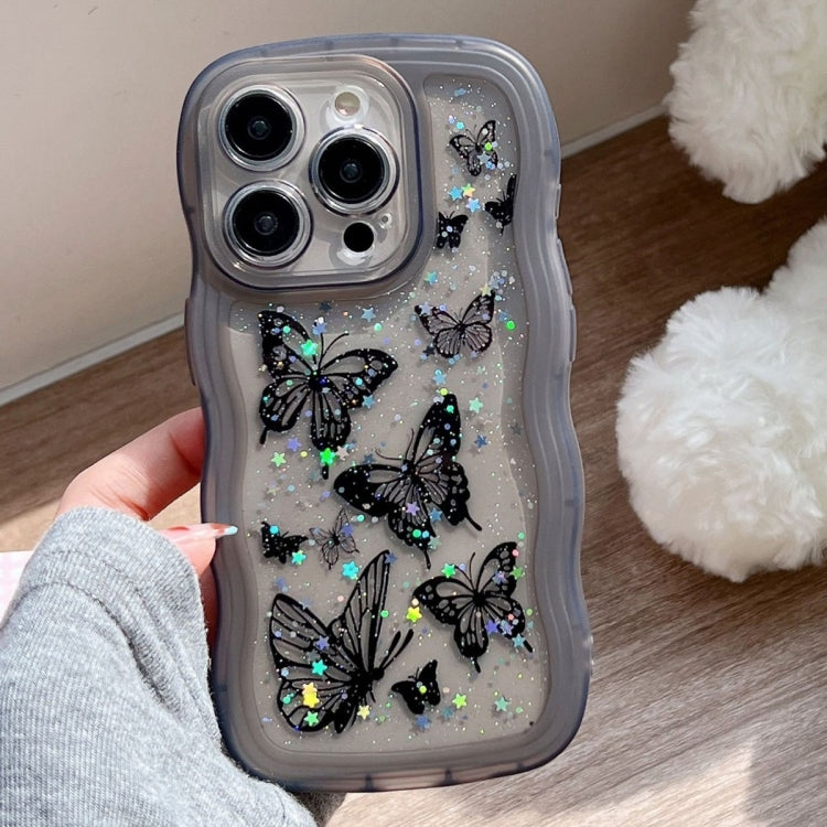 Wave Edge Butterfly TPU Hybrid PC Phone Case, Series 2