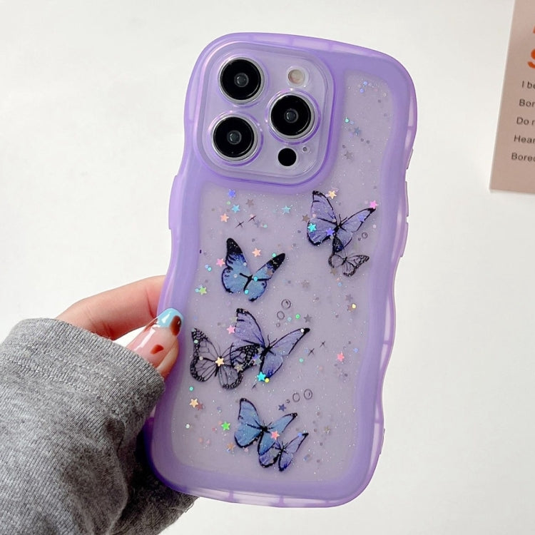 Wave Edge Butterfly TPU Hybrid PC Phone Case, Series 3