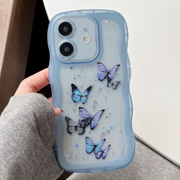 Wave Edge Butterfly TPU Hybrid PC Phone Case, Series 1