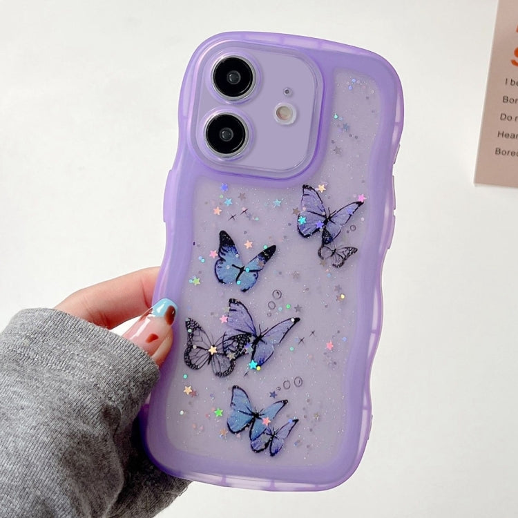 Wave Edge Butterfly TPU Hybrid PC Phone Case, Series 1