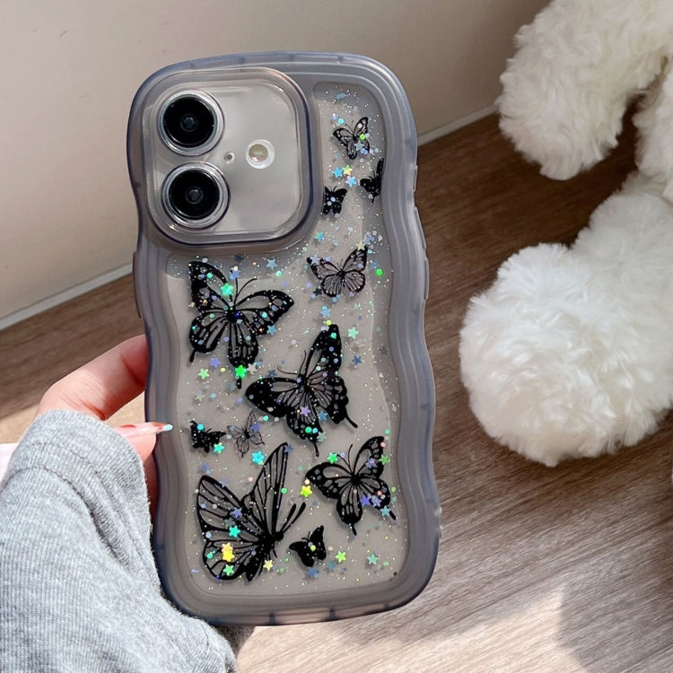 Wave Edge Butterfly TPU Hybrid PC Phone Case, Series 2