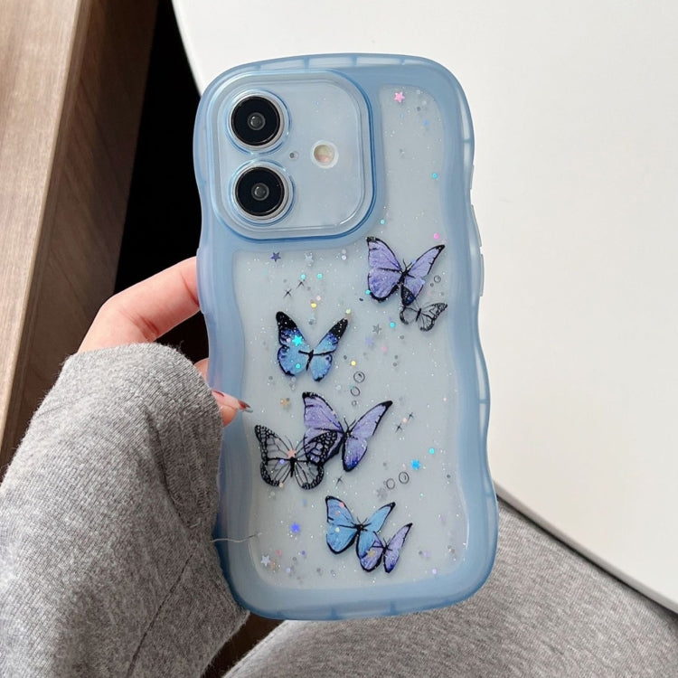 Wave Edge Butterfly TPU Hybrid PC Phone Case, Series 2