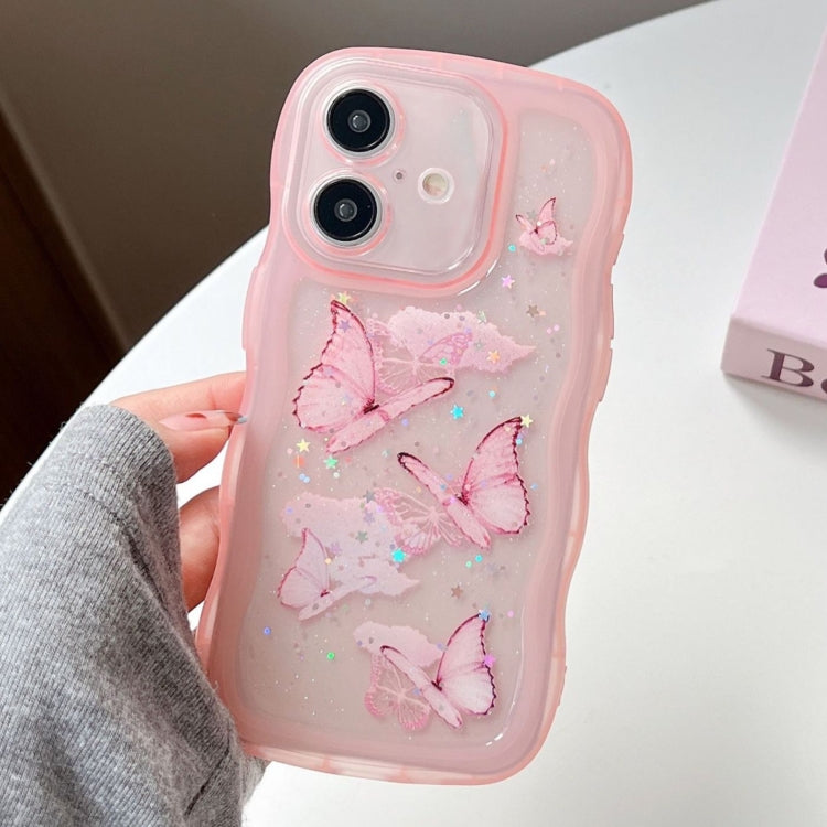 Wave Edge Butterfly TPU Hybrid PC Phone Case, Series 2