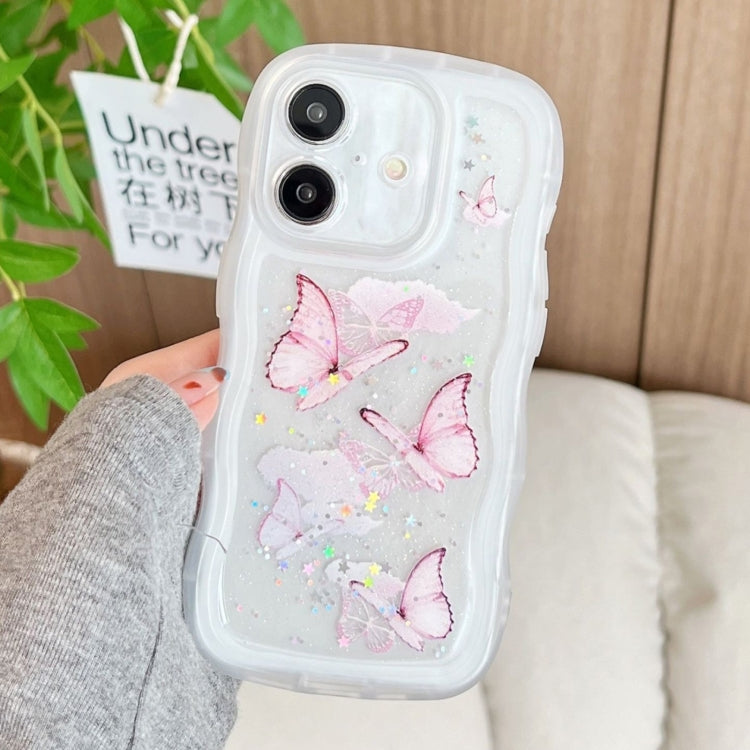 Wave Edge Butterfly TPU Hybrid PC Phone Case, Series 2