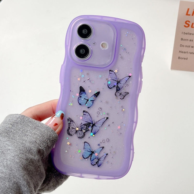 Wave Edge Butterfly TPU Hybrid PC Phone Case, Series 2