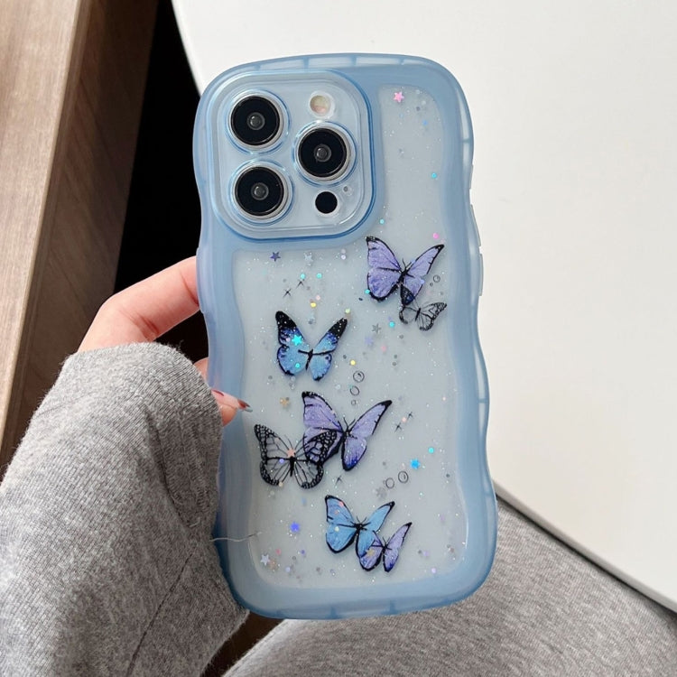 Wave Edge Butterfly TPU Hybrid PC Phone Case, Series 3