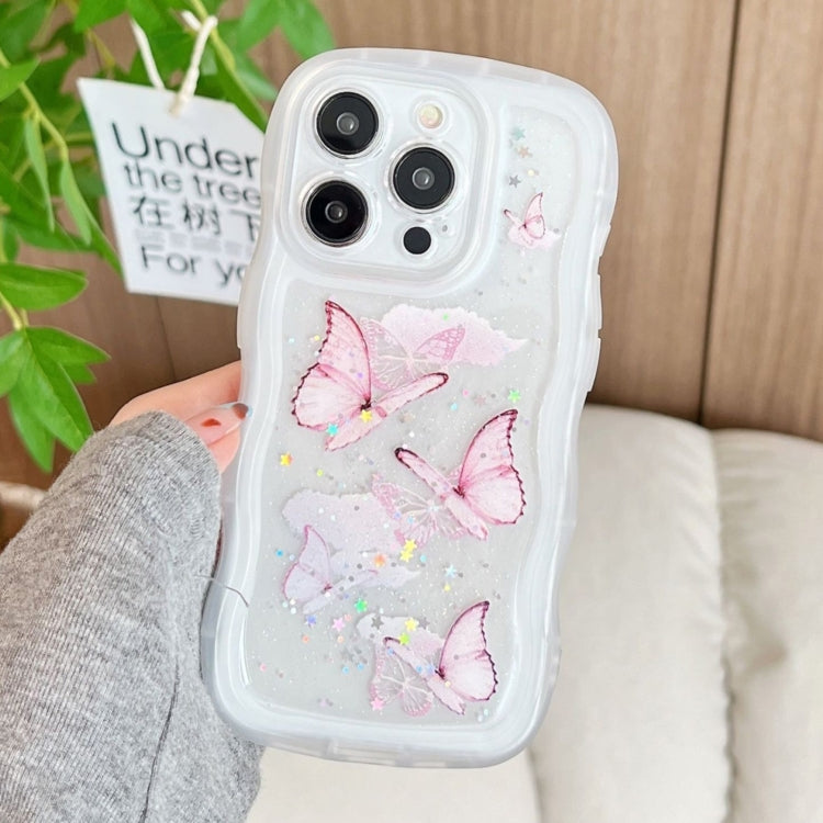 Wave Edge Butterfly TPU Hybrid PC Phone Case, Series 3