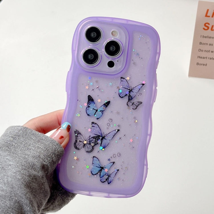 Wave Edge Butterfly TPU Hybrid PC Phone Case, Series 3