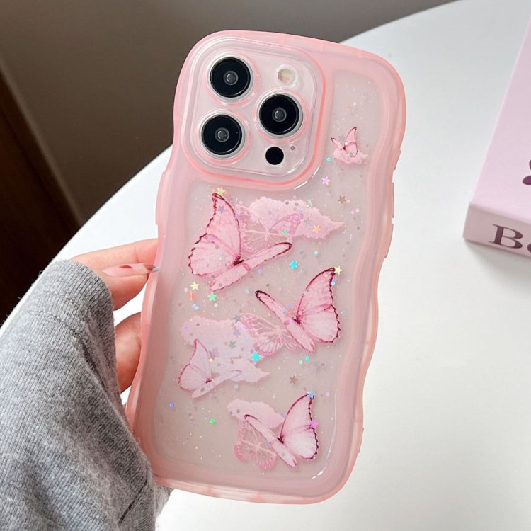 Wave Edge Butterfly TPU Hybrid PC Phone Case, Series 4