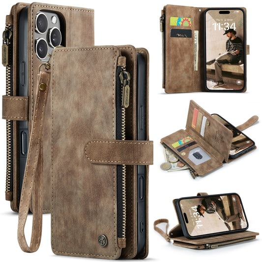 CaseMe C30 Card Slots Zipper Wallet Leather Phone Case