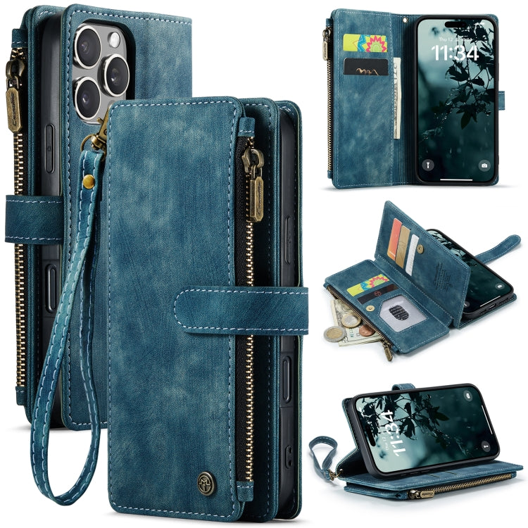 CaseMe C30 Card Slots Zipper Wallet Leather Phone Case