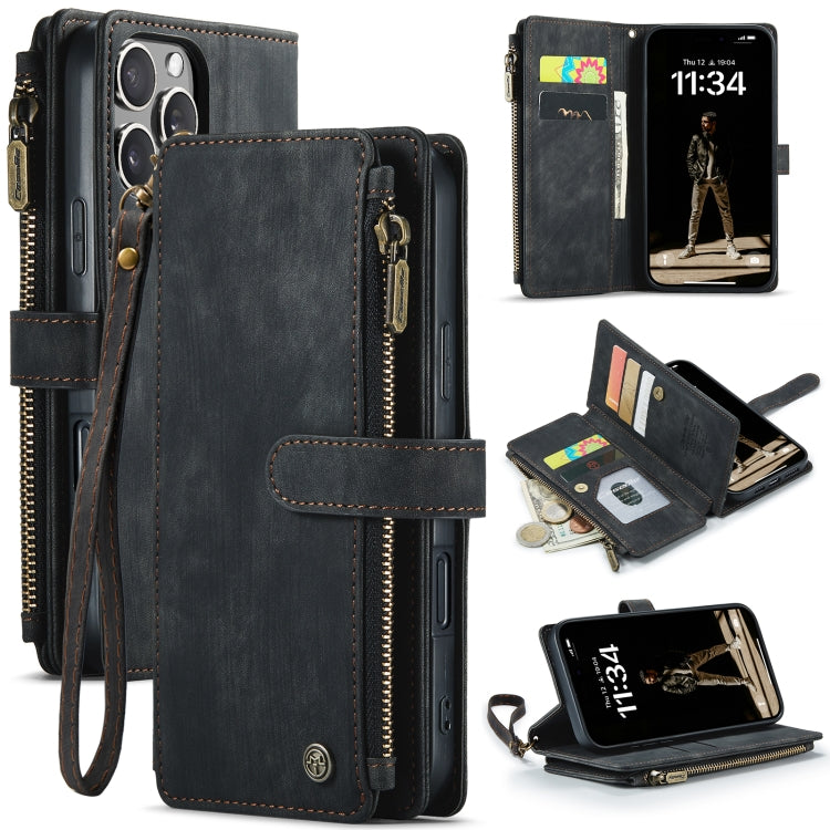 CaseMe C30 Card Slots Zipper Wallet Leather Phone Case