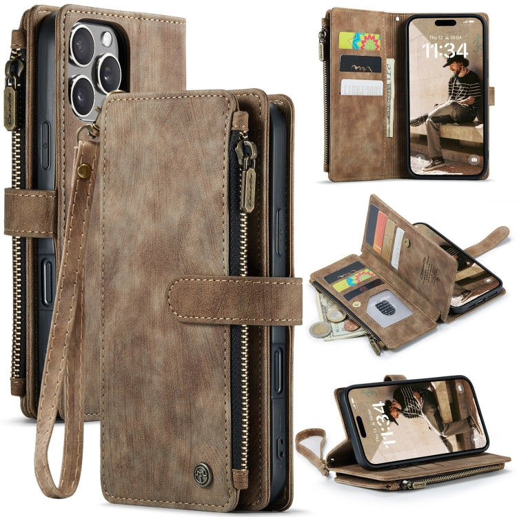 CaseMe C30 Card Slots Zipper Wallet Leather Phone Case