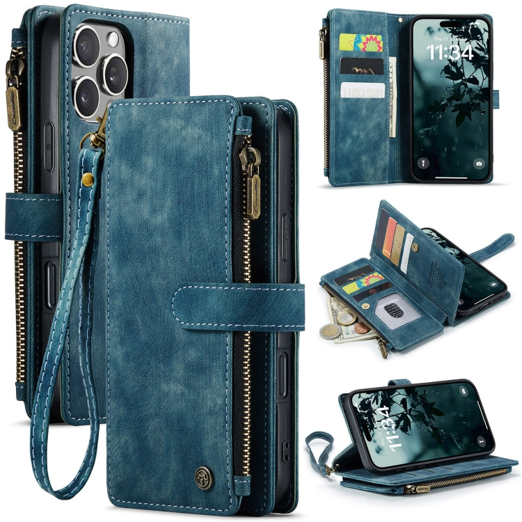 CaseMe C30 Card Slots Zipper Wallet Leather Phone Case