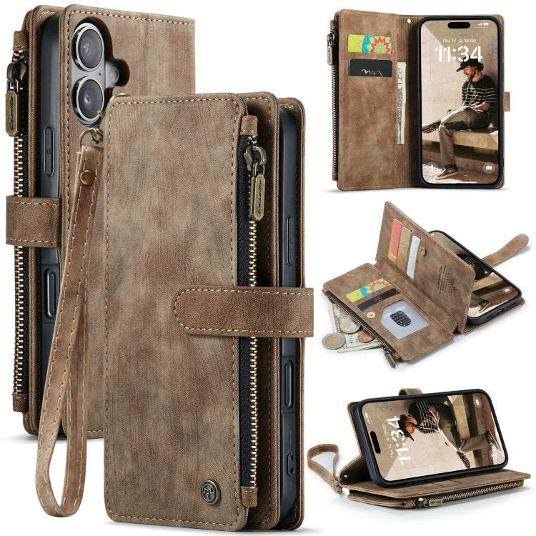 CaseMe C30 Card Slots Zipper Wallet Leather Phone Case