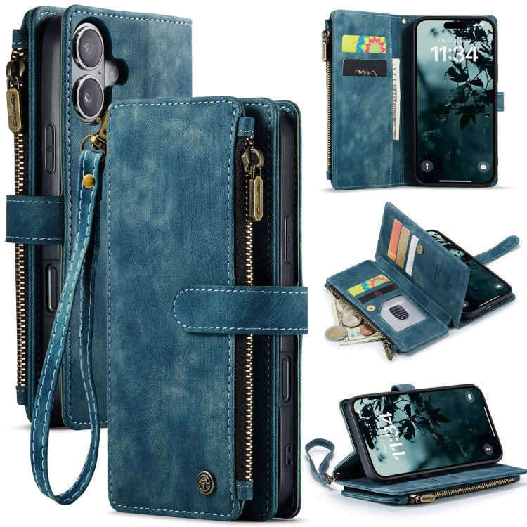 CaseMe C30 Card Slots Zipper Wallet Leather Phone Case