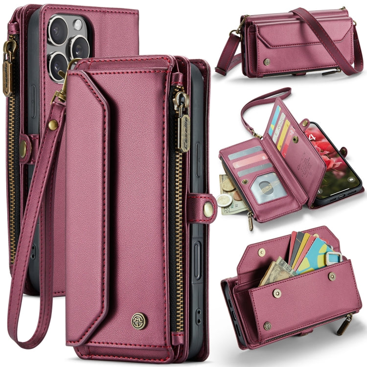 CaseMe C36 Card Slots Zipper Wallet RFID Anti-theft Leather Phone Case