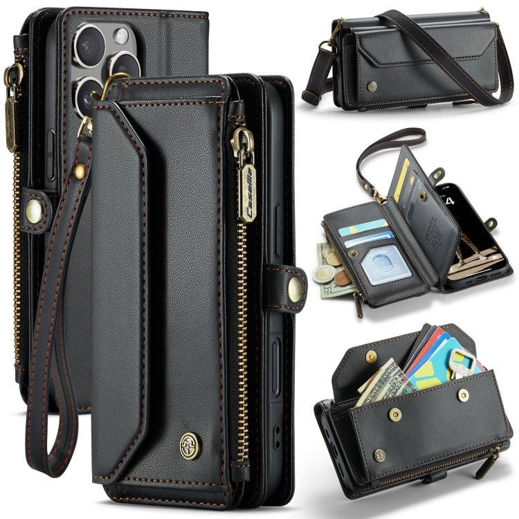 CaseMe C36 Card Slots Zipper Wallet RFID Anti-theft Leather Phone Case