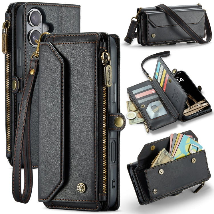 CaseMe C36 Card Slots Zipper Wallet RFID Anti-theft Leather Phone Case