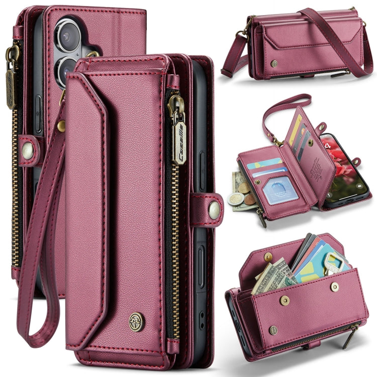 CaseMe C36 Card Slots Zipper Wallet RFID Anti-theft Leather Phone Case