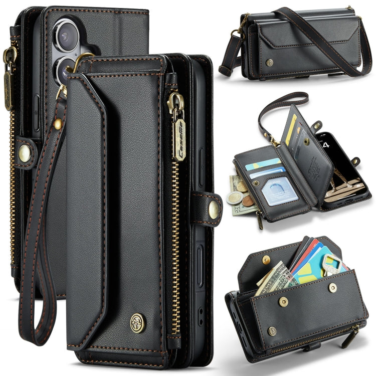 CaseMe C36 Card Slots Zipper Wallet RFID Anti-theft Leather Phone Case