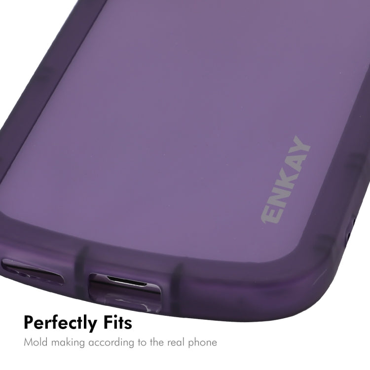 ENKAY Hat-Prince Translucent Matte TPU Shockproof Phone Case