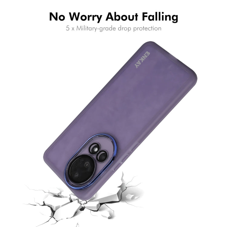 ENKAY Hat-Prince Translucent Matte TPU Phone Case with Lens Film + 3D Hot Bending Film